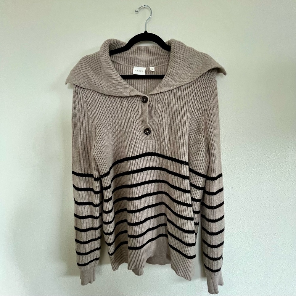 Cyrus Nautical Sweater with Buttons